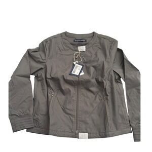 Devon & Jones Graphite Lightweight Full Zip Jacket Ladies S Water Resistant NWT